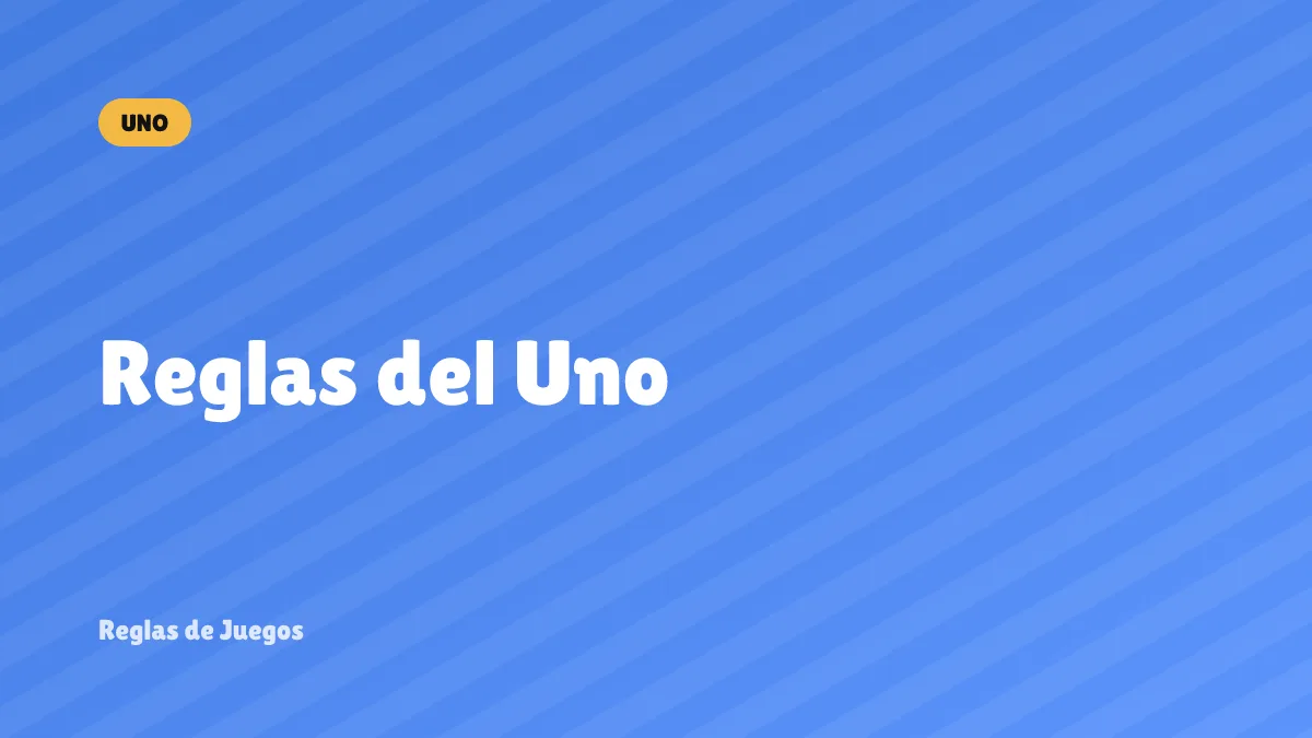 Reglas del Uno